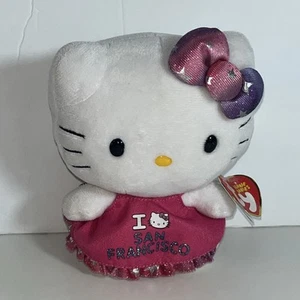 Hello Kitty I Love San Francisco TY Plush Animal Toy 2018 NWT - Picture 1 of 9