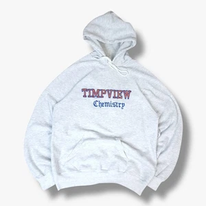VINTAGE Lee Timpview Chemistry Hoodie Jumper Large L Mens Grey 90s USA School - Picture 1 of 10