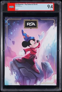 Graded PSA 9.4 NM Magazine #3 June 2024 Pop Culture & TCG LORCANA MICKEY MOUSE - Picture 1 of 2