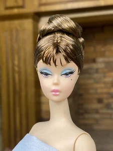Silkstone Barbie Fashion Model nude OOAK doll Purple Eye Full Repaint redone NEW - Picture 1 of 10