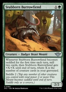 MTG-NM-Outlaws of Thunder Junction-Stubborn Burrowfiend-0184 - Picture 1 of 1