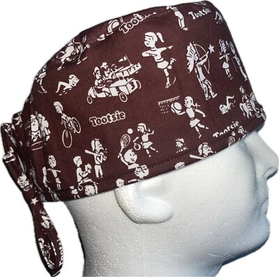 Tootsie Candy Brown Scrub Hat Chemo Cap - Image 1 of 4