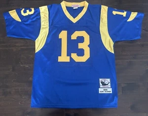 1999 Kurt Warner St Louis Rams MITCHELL & NESS LEGACY Jersey Size M 48 USED - Picture 1 of 3