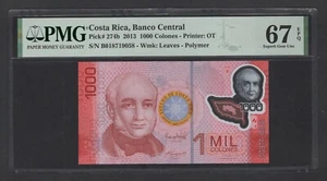 Costa Rica 1000 Colones 2013 P274b Uncirculated Grade 67 - Picture 1 of 2