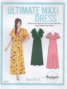 Threadcount Sewing Pattern 2110 For The Ultimate Maxi Dress, Size XS-XL New - Picture 1 of 13