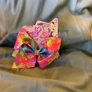 jojo siwa tie dye large hair bow with rhinestones, new in great condition - Picture 1 of 1