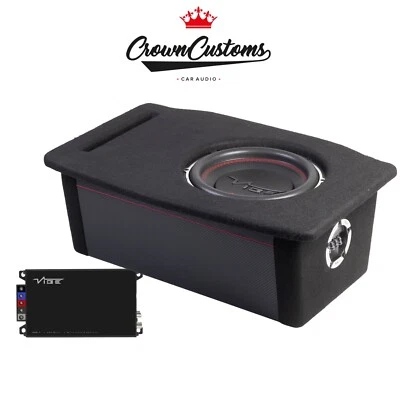 TESLA MODEL 3 900W VIBE BLACKAIR 10" BASS ENCLOSURE SLICKV12.M3-V5 WITH BASS AMP - Image 1 of 4