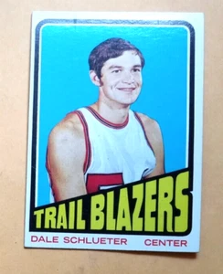 1972 73 Topps Basketball Card #69 DALE SCHLUETER  Trail Blazers Item 1  EXMT - Picture 1 of 3