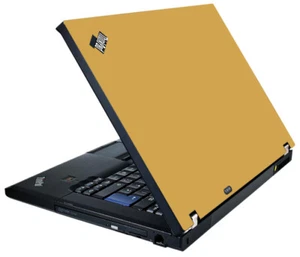 GOLD Vinyl Lid Skin Cover Decal fits IBM Lenovo ThinkPad T61 Laptop - Picture 1 of 1