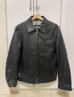 Burberry Black label goat leather nova check jacket Black Men's US M Authentic