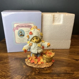 Cherished Teddies 4049730 Abner Falling Into Autumn - Picture 1 of 10