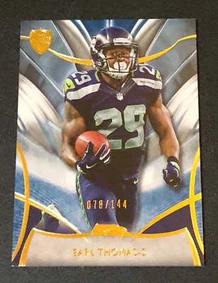 2014 Topps Supreme EARL THOMAS #53 Blue Variant/144 SEAHAWKS 🏈 Texas LONGHORNS - Image 1 of 2