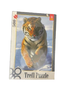 Trefl Siberian Tiger Big Cat Snow Photo 500 Piece Jigsaw Puzzle SEALED NEW! NIB - Picture 1 of 2