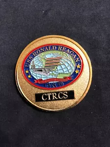 USN Challenge Coin, Chief Petty Officer's Mess, USS Ronald Reagan CVN 76, CTRCS - Picture 1 of 2