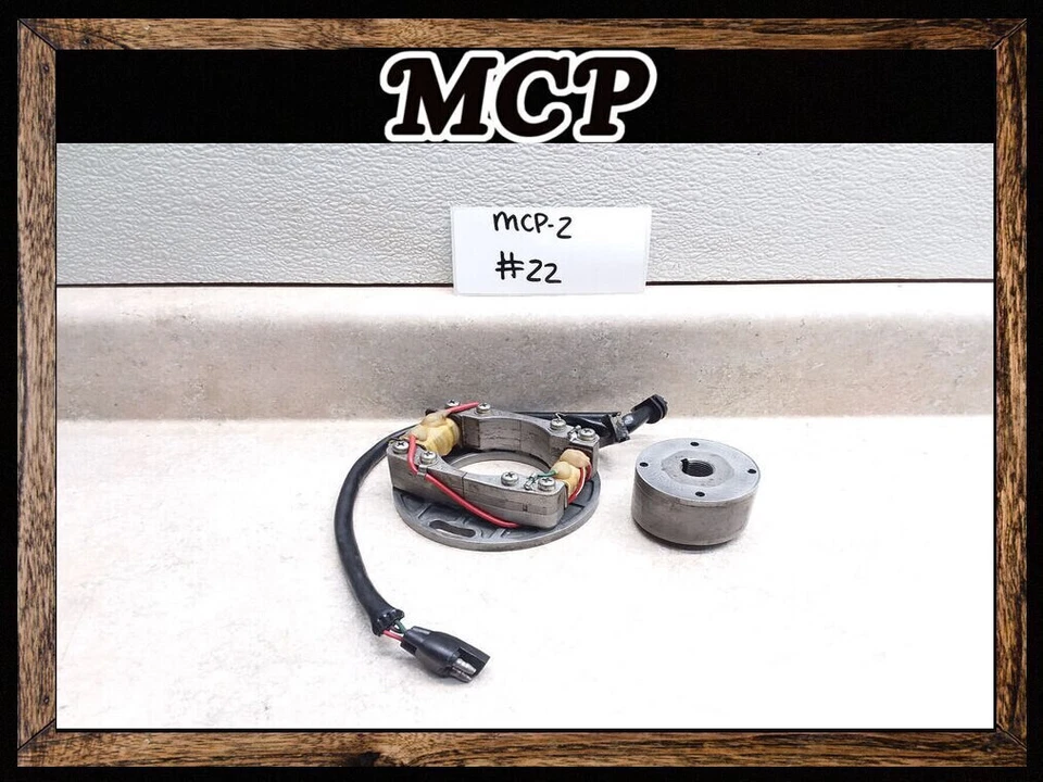 De colección 1974 Honda CR125M CR125 Elsinore Alternador Estator Volante Rotor MCP-2 #22 Foto 1 de 4