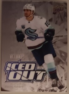 2022-23 Allure Matty Beniers Iced Out Card # IO-4 Seattle Kraken