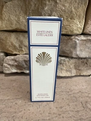 Gel de baño y ducha de lino blanco Estee Lauder 6,7 fl. oz. / Botella 200ml RARA + caja Foto 1 de 4