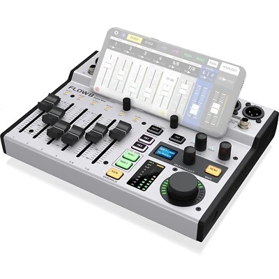 Behringer FLOW 8 Digital Mixer Bluetooth USB Multi-channel Audio Interface - Image 1 of 4