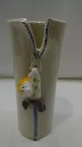 Vintage Fitz & Floyd Bud Blumenvase, herunterfallender Reißverschluss für Männer, gekennzeichnet mit FF 6"" - Bild 1 von 6