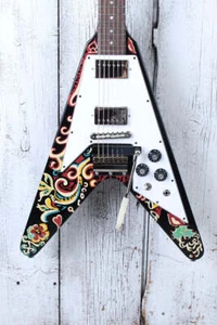 Epiphone Jimi Hendrix Love Drops Flying V Electric Guitar with Hardshell Case - Picture 1 of 16