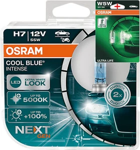 Osram H7 12V 55W Cool Blue INTENSE NextGen. 5000K +100% 2Stk.+W5W LL - Bild 1 von 4