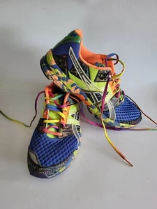 ASICS T306N Gel-Noosa Tri 8 Men's Size 9 Blue Yellow Orange Running Shoes *READ* - Picture 1 of 11