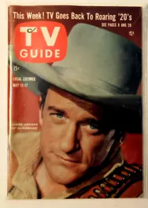 GUÍA DE TELEVISIÓN #215 11 de mayo de 1957 James Arness de "Gunsmoke" - Imagen 1 de 1