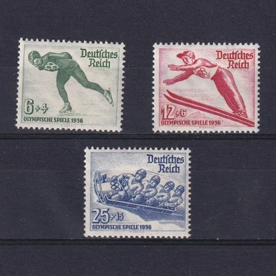 GERMANY 1935, Mi# 600-602, Winter Olympic Games, MH - Image 1 of 2