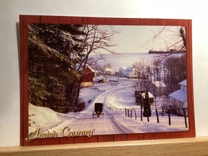 Leaving Town After Shopping at Farmerstown: - Vintage Postcard - Picture 1 of 3