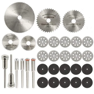 31 Piece Cutting Wheel Disc Set, Diamond Cutting Tool Circular Saw Blower 4776 - Image 1 of 4