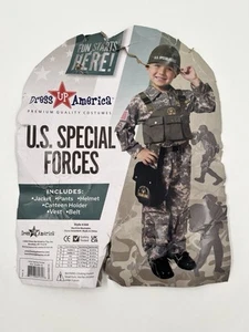 US Special Forces Kinder Militär Verkleidung Kostüm Größe Small (4-6) Armee Marine - Bild 1 von 4