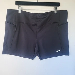 Collant corto donna Brooks Method 5" nero taglia XXL corsa allenamento palestra yoga - Foto 1 di 3