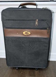 Concourse Weichgepäck Vintage schwarz & braun mit Rollen & Griff - Bild 1 von 8