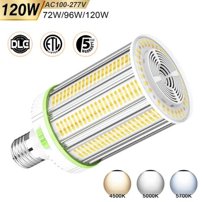 120W Led Corn light Bulb E39 Base Warehouse Workshop High Bay Lamps 18,000LM ETL - Image 1 of 4