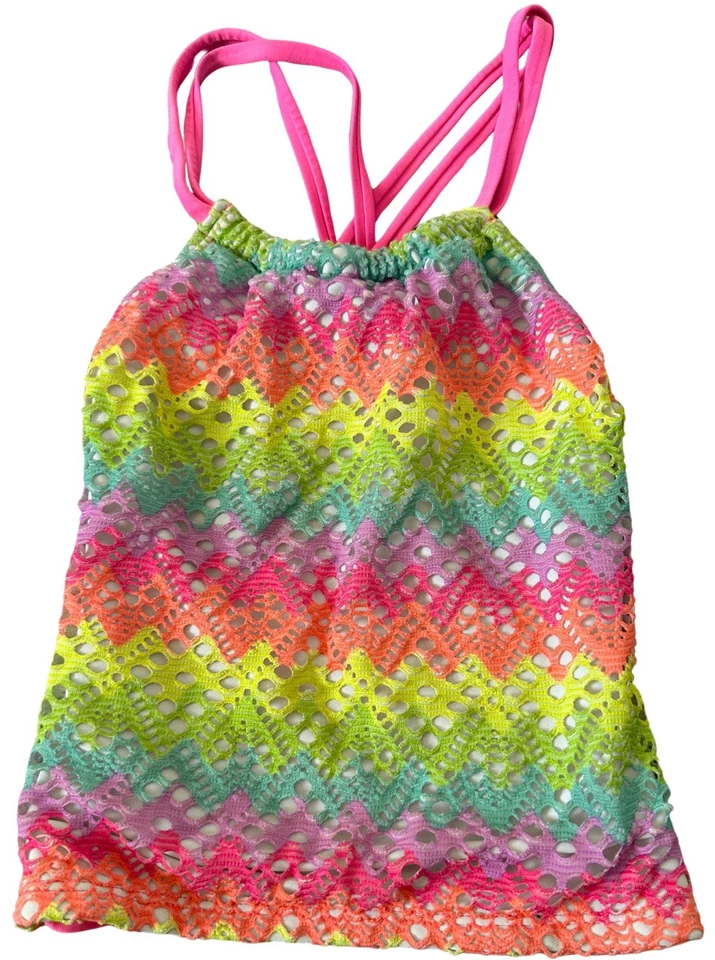 Maiô Tankini Colorido Feminino Circo Tamanho Pequeno 6/6X - Imagem 1 de 4