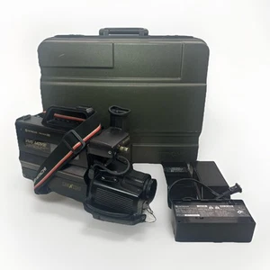 Vtg Hitachi VM-3100A VHS Camcorder w/ 2 Batteries, Charger & Hard Case *TESTED - Picture 1 of 15