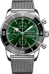 Breitling Superocean Heritage 44mm A13313121L1A1 Green Dial Steel Men's Watch - Picture 1 of 6