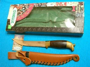 RARE MIB VINTAGE HELLE NORWAY DYRE VAN #65 RAGNAR BULL KINGS KNIFE PUUKKO KNIVES - Imagen 1 de 18
