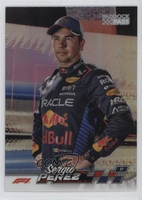 2024 Topps Paddock Pass Formula 1 Closeups Chrome Refractor Sergio Perez #52 - Image 1 of 2