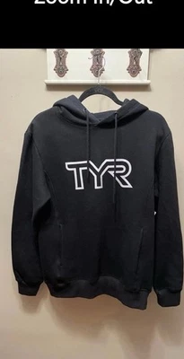 Unisex TYR Big Logo Pullover Black Hoodie Small - Image 1 of 4