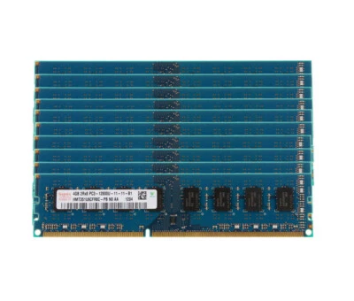 10pcs For Hynix 4GB 2Rx8 PC3-12800 DDR3 1600MHZ 240PIN DIMM Desktop Memory RAM & - Image 1 of 4