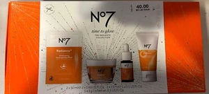 No7 Time to Glow Skin Care The Radiance Collection 4-Piece Set EXP:12/23 - Picture 1 of 2