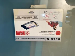 BELKIN WIRELESS G NOTEBOOK NETWORK CARD - BRAND NEW only BOX opened - Bild 1 von 8