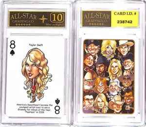 Taylor Swift 2012 Presents Country Music Playing Card GRADED ASG 10 MINT #P - Picture 1 of 1