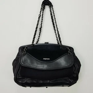 MIMCO Womens Black Leather Chain Bag / Handbag - Picture 1 of 8