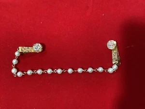 sweater cardigan guard clip lucite reflecting beads faux pearls pat pending #  - Picture 1 of 6