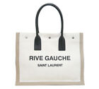 SAINT LAURENT PARIS Rive Gauche Einkaufstasche 617481 Beige Schwarz 240115T