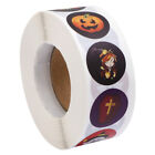  Self-adhesive Film Halloween Tape Sticker Candy Bag Scrapbooking Stickers Round