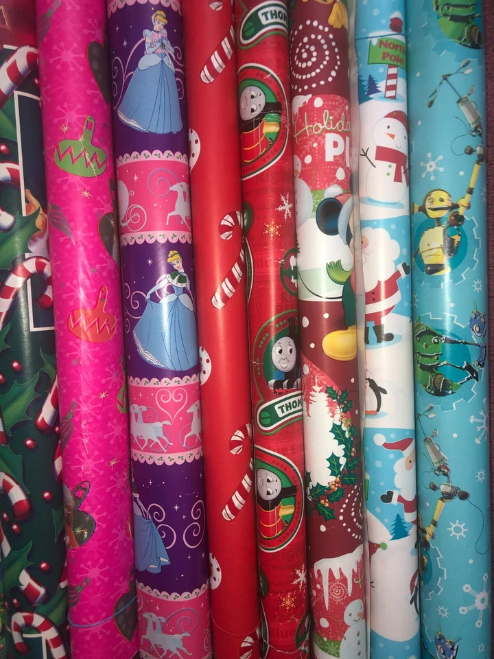 Vintage Christmas wrapping paper. 36" - 40" wide Your Choice Print - Image 1 of 4