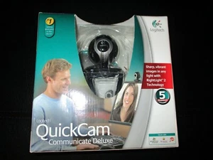 Logitech QuickCam Communicate Deluxe 961465-0403-USB Webcam with Privacy Slider - Picture 1 of 6